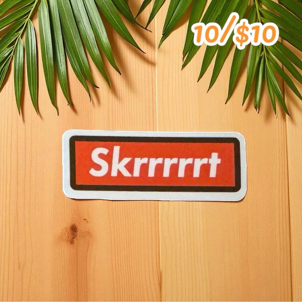 Skrrrt Vinyl Sticker – Street Slang Car Culture Design